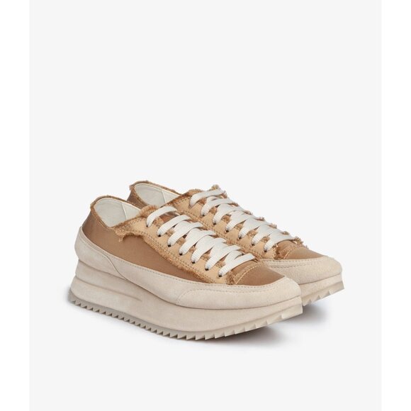 PEDRO GARCIA orella FRAYED SATIN TRAINER PLATFORM SNEAKERS SIZE 36 - Picture 1 of 9